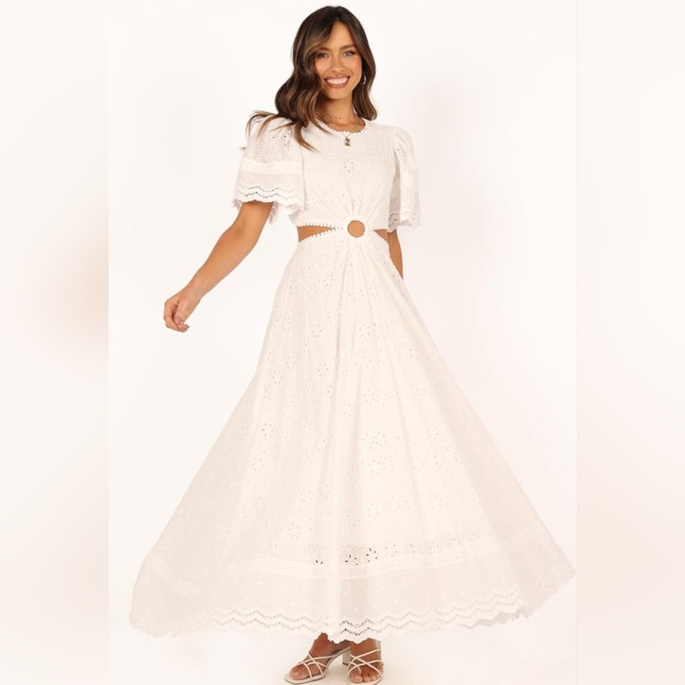 Petal & Pup Women's Merletto Cut Out Maxi Dress